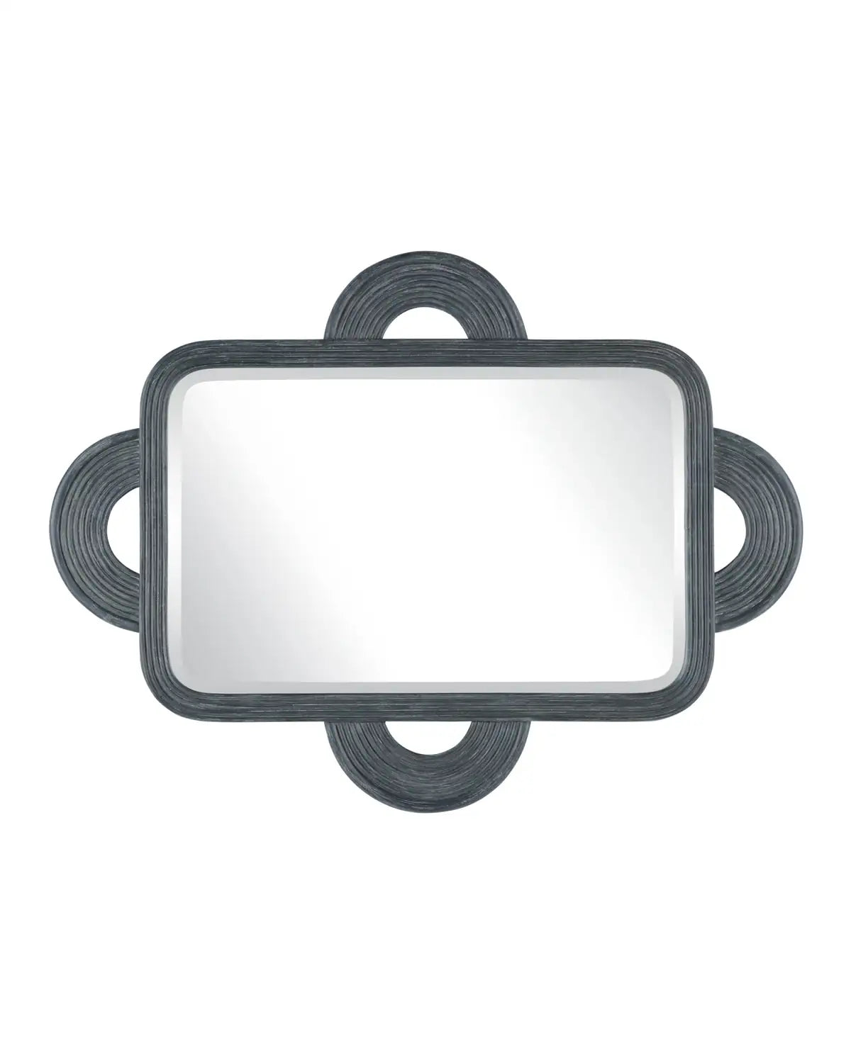 CURREY & COMPANY, SANTOS VINTAGE NAVY MIRROR, MIRRORS