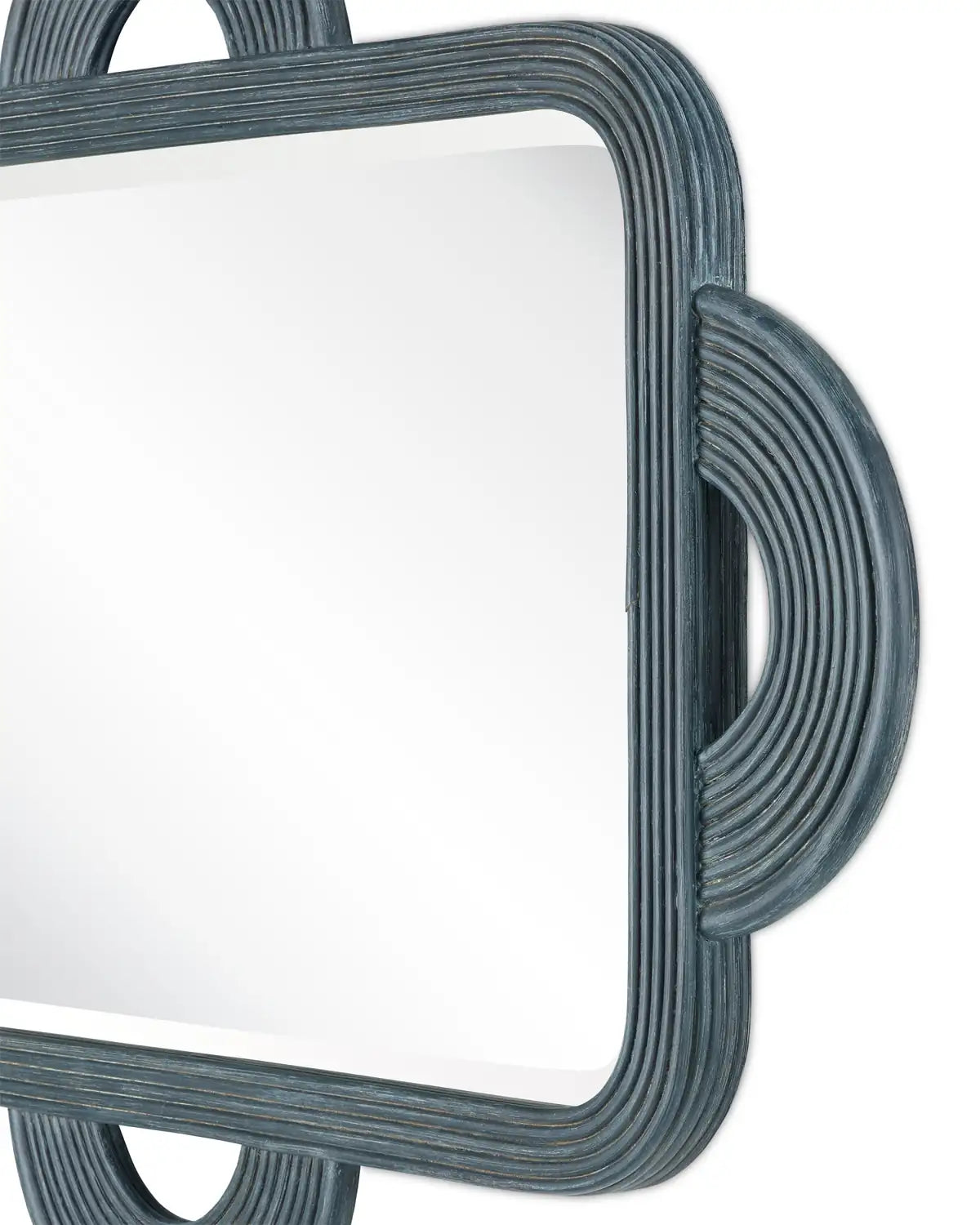 CURREY & COMPANY, SANTOS VINTAGE NAVY MIRROR, MIRRORS
