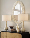 CURREY & COMPANY, MERRIAM OVAL MIRROR, MIRRORS