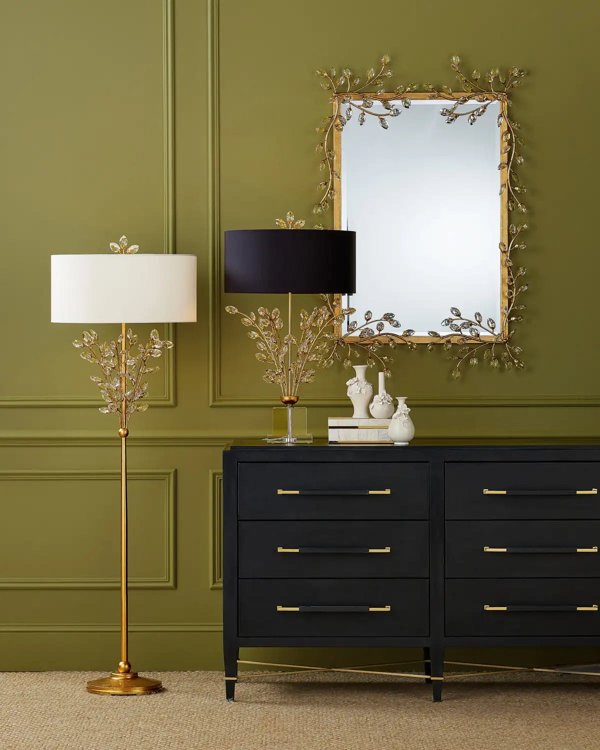 CURREY & COMPANY, FORGET-ME-NOT MIRROR, MIRRORS