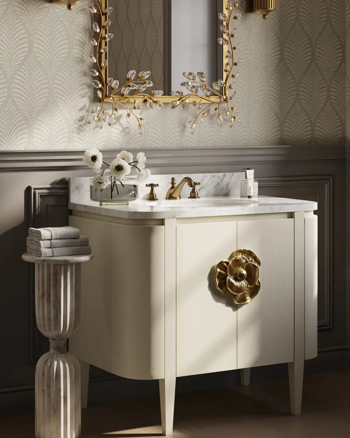 CURREY & COMPANY, FORGET-ME-NOT MIRROR, MIRRORS