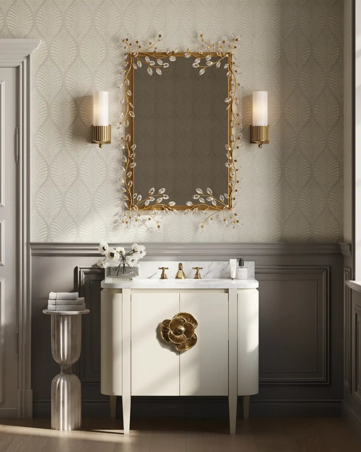 CURREY & COMPANY, FORGET-ME-NOT MIRROR, MIRRORS