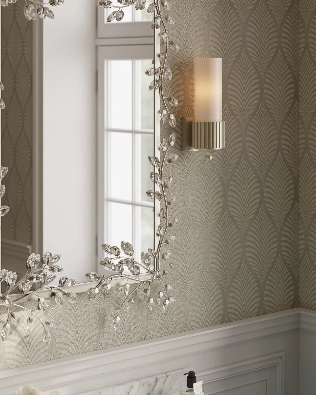 CURREY & COMPANY, FORGET-ME-NOT MIRROR, MIRRORS