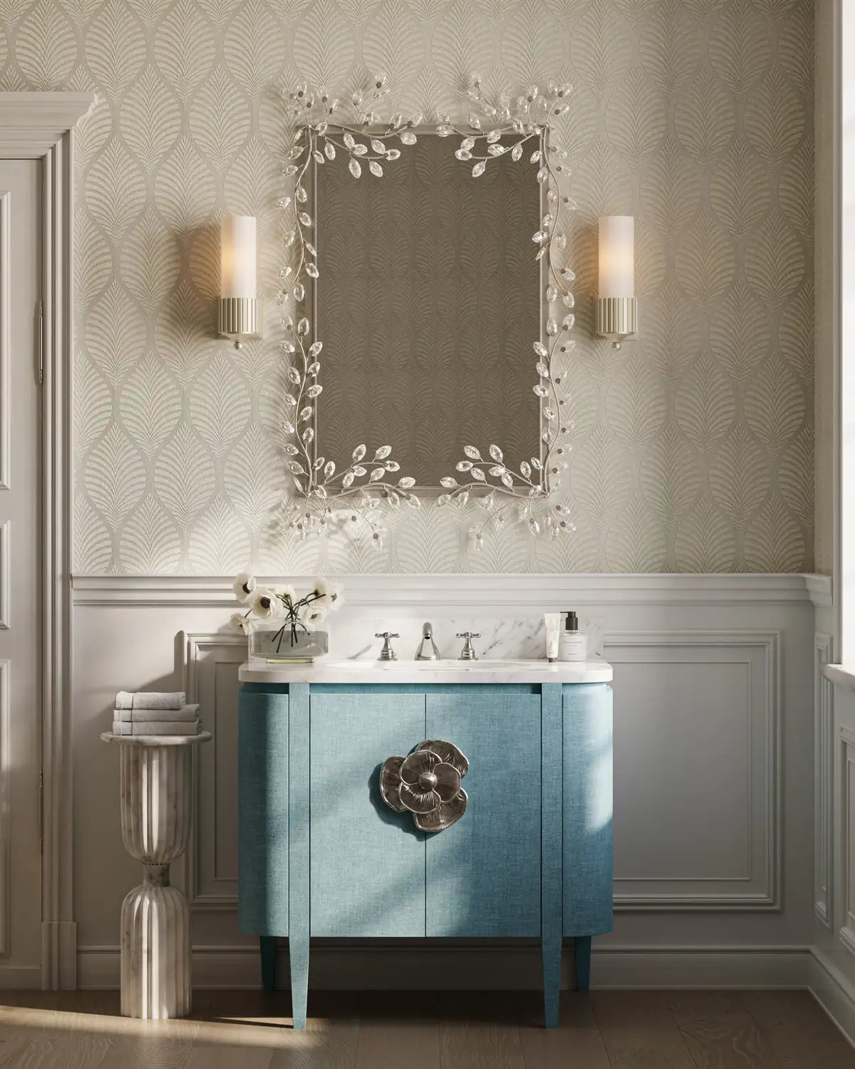 CURREY & COMPANY, FORGET-ME-NOT MIRROR, MIRRORS