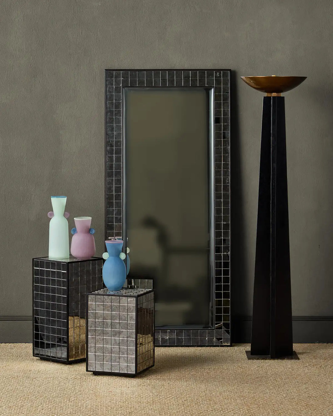 CURREY & COMPANY, MOSAICO FLOOR MIRROR, MIRRORS