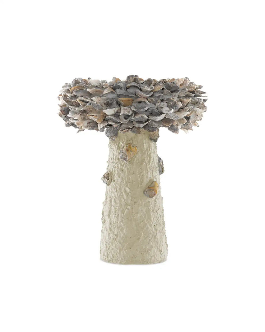 CURREY & COMPANY OYSTER SHELL BIRD BATH - Decorative Accents