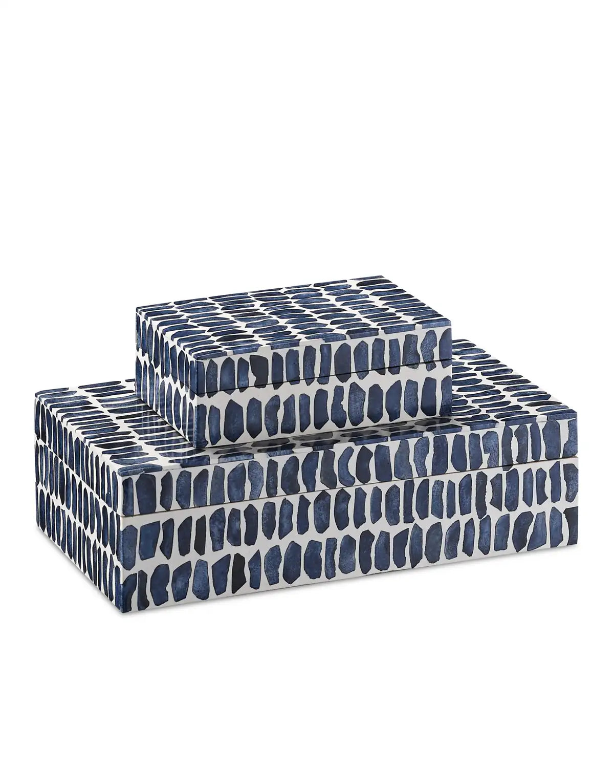 CURREY & COMPANY INDIGO BOX SET OF 2 - Decorative Accents
