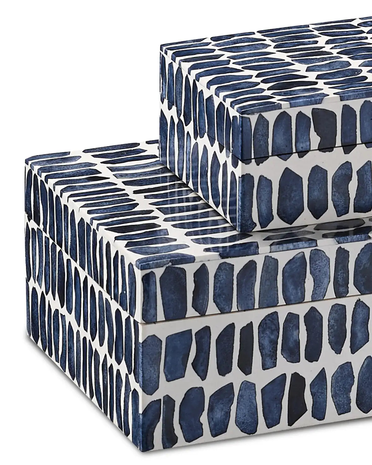 CURREY & COMPANY INDIGO BOX SET OF 2 - Decorative Accents
