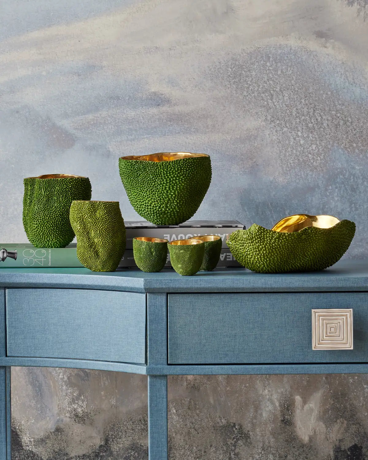 CURREY & COMPANY JACKFRUIT GREEN VASE - Decorative Accents