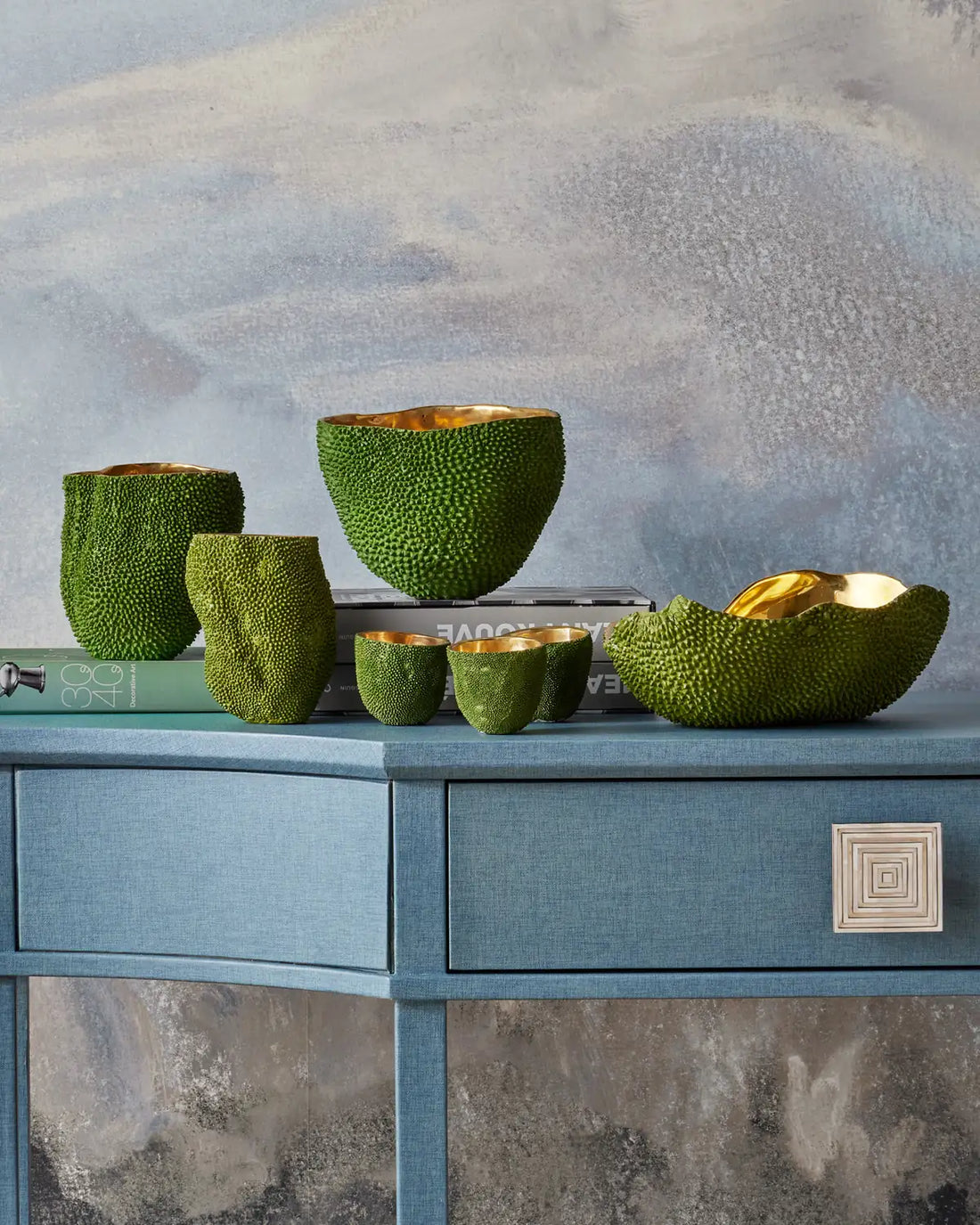 CURREY & COMPANY JACKFRUIT GREEN VASE - Decorative Accents