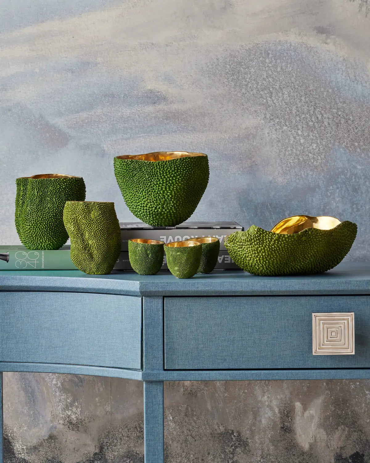 CURREY & COMPANY JACKFRUIT GREEN VASE - Decorative Accents