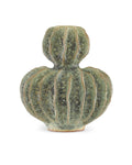 CURREY & COMPANY SUNKEN BOAT DOUBLE GOURD GREEN VASE - Decorative Accents