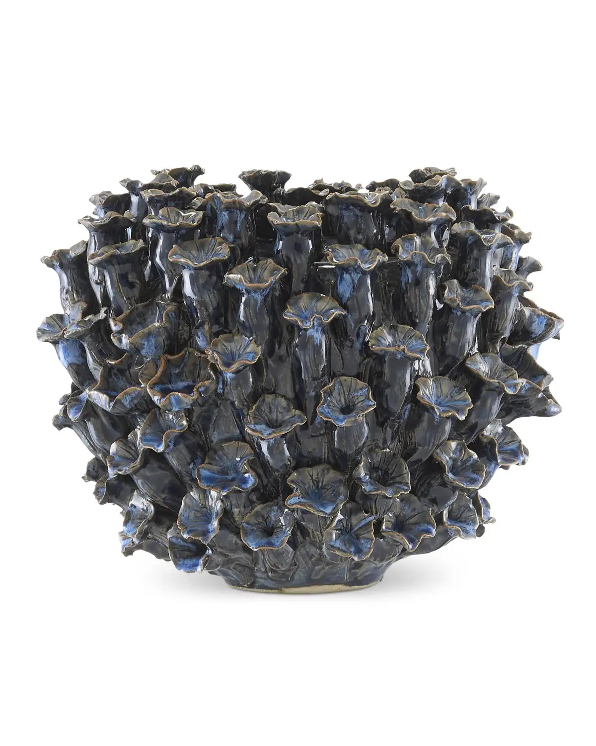 CURREY & COMPANY MANITAPI BLUE VASE - Decorative Accents