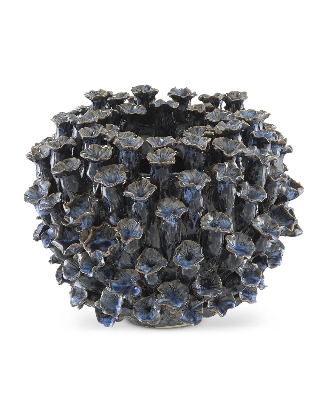 CURREY & COMPANY MANITAPI BLUE VASE - Decorative Accents
