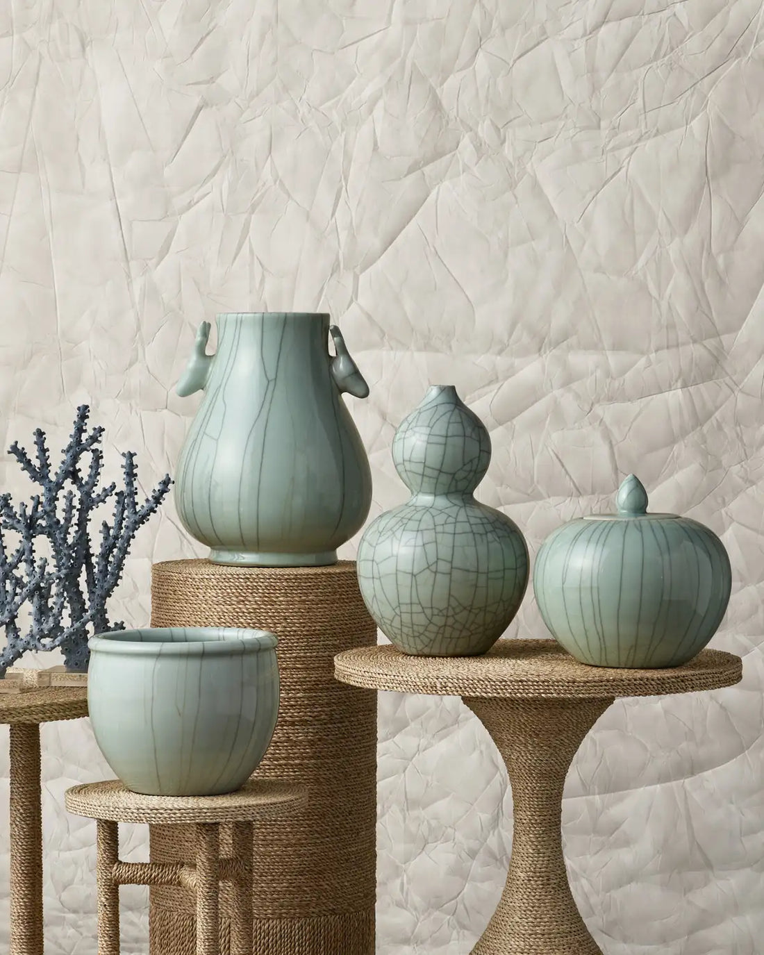 CURREY & COMPANY MAIPING DOUBLE GOURD VASE - Decorative Accents