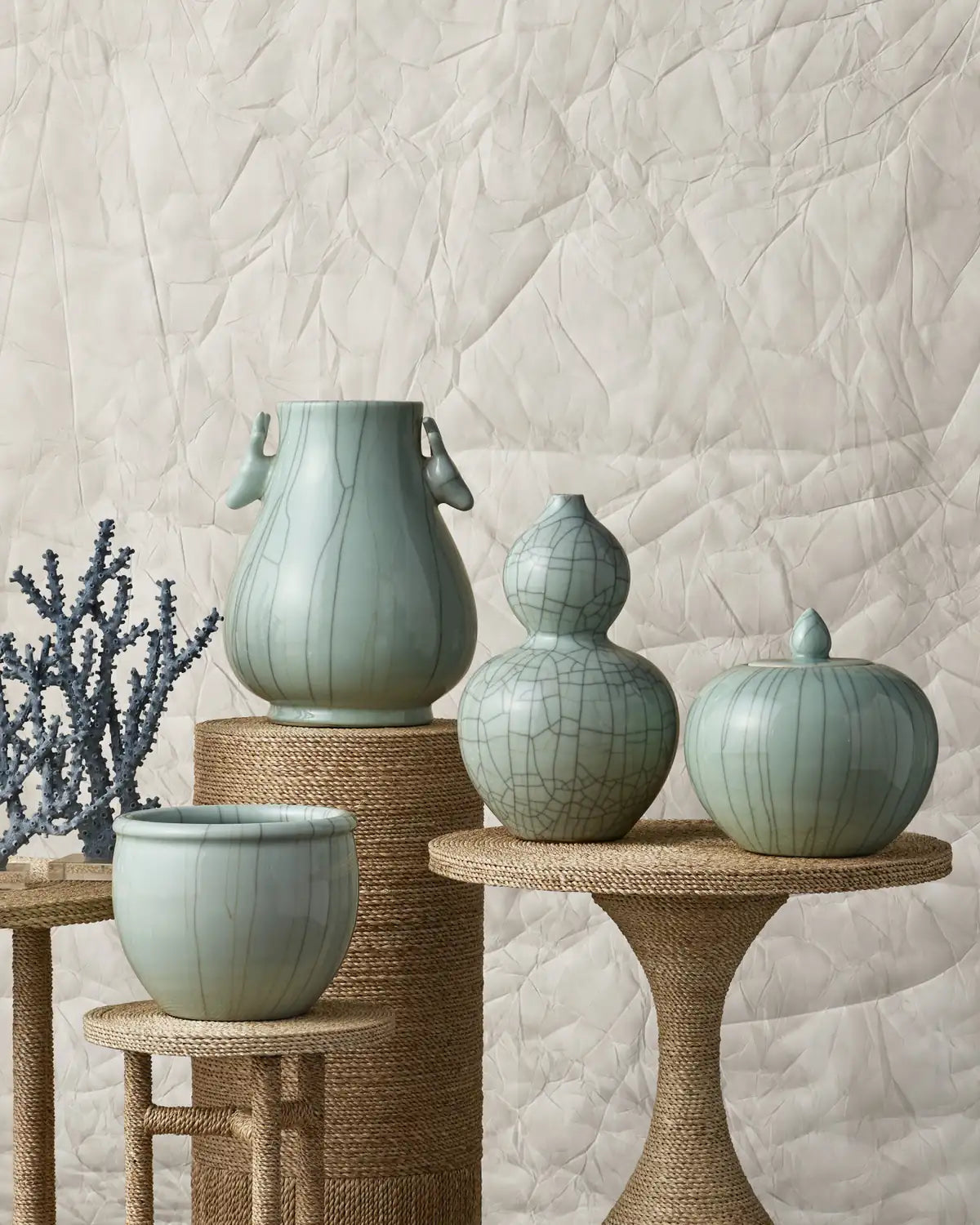 CURREY & COMPANY MAIPING DOUBLE GOURD VASE - Decorative Accents