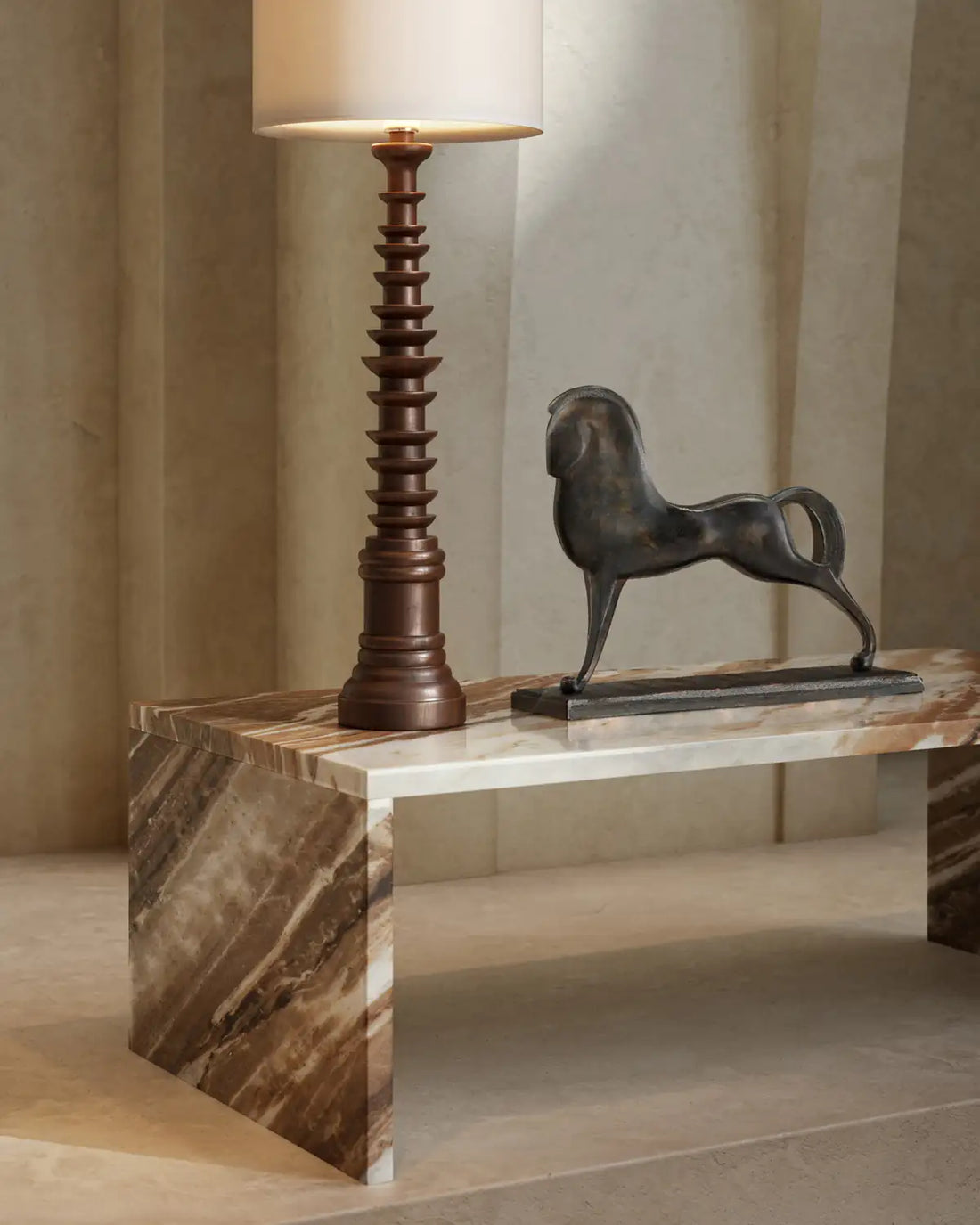 CURREY & COMPANY ASSYRIAN HORSE - Decorative Accents