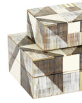 CURREY & COMPANY MODERNIST BONE & HORN BOXES SET OF 2 - Decorative Accents