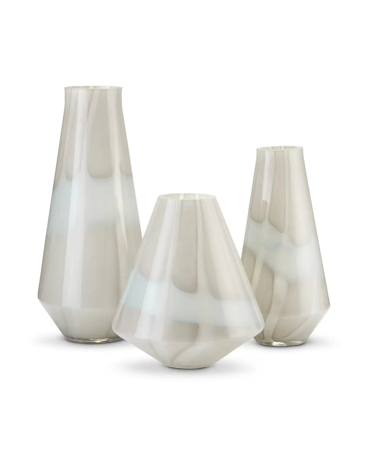 CURREY & COMPANY FLOATING CLOUD VASE SET OF 3 - Decorative Accents