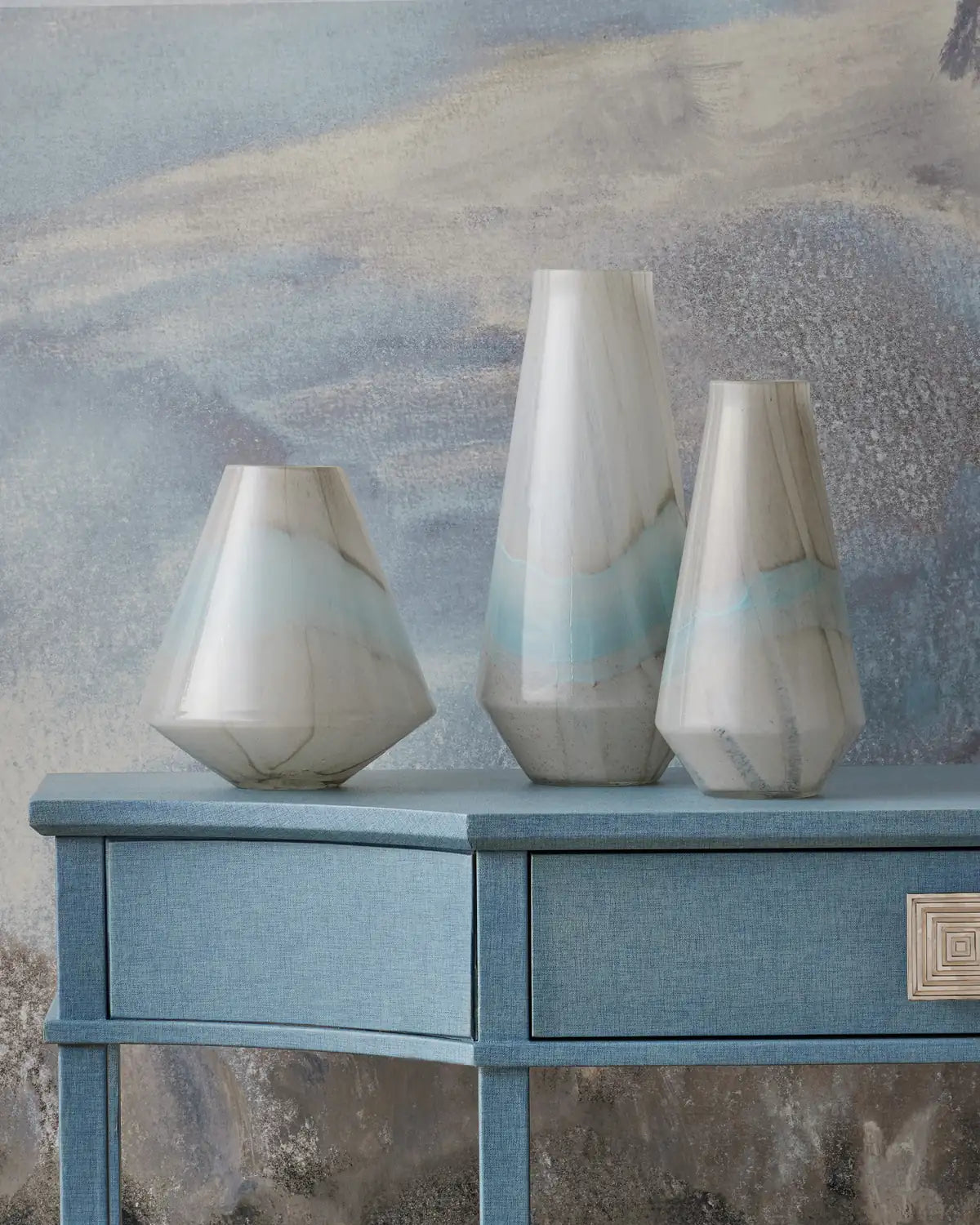 CURREY & COMPANY FLOATING CLOUD VASE SET OF 3 - Decorative Accents