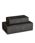 CURREY & COMPANY BONE MOSAIC BOX SET OF 2 - Decorative Accents