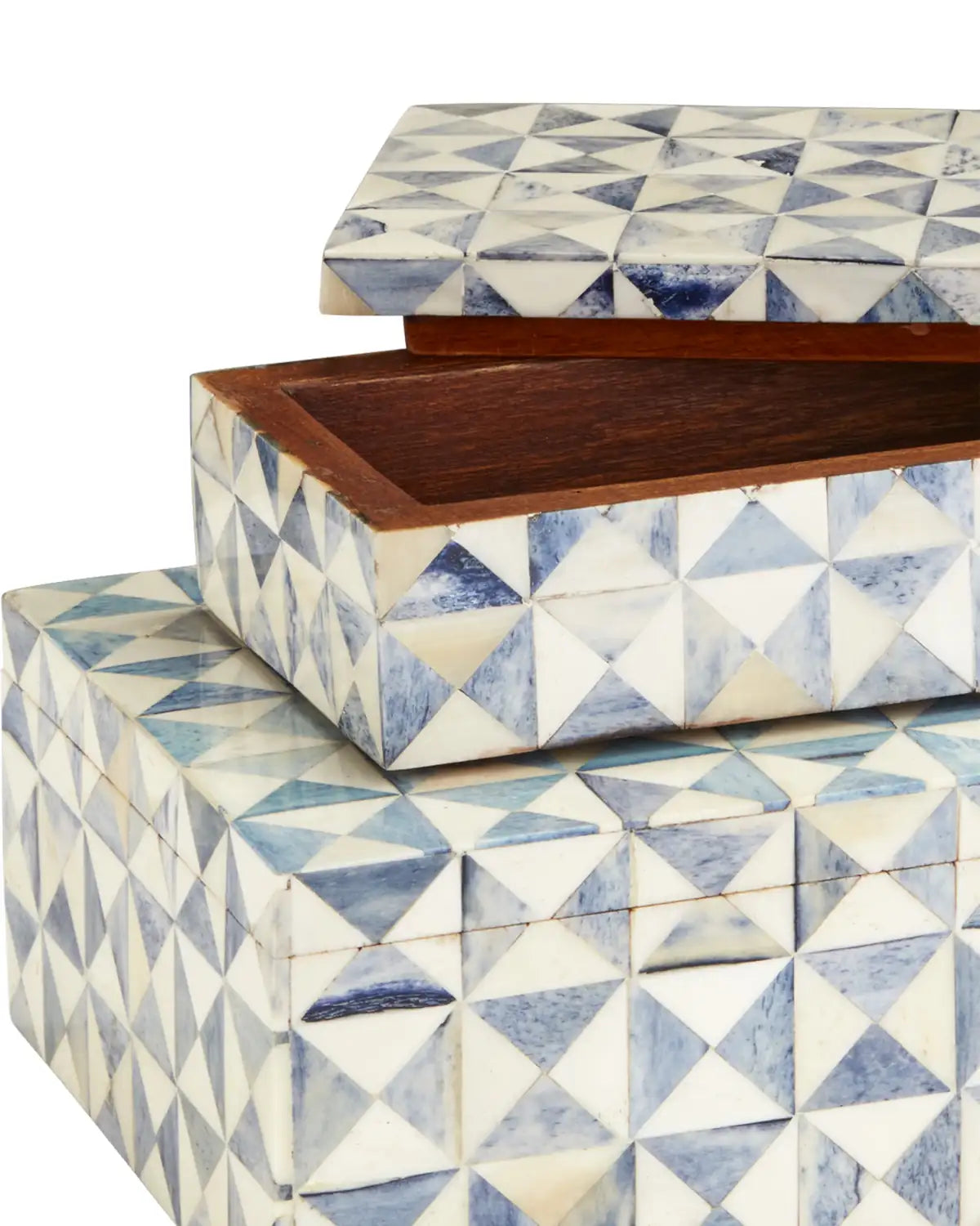 CURREY & COMPANY SKY BLUE BOX SET OF 2 - Decorative Accents