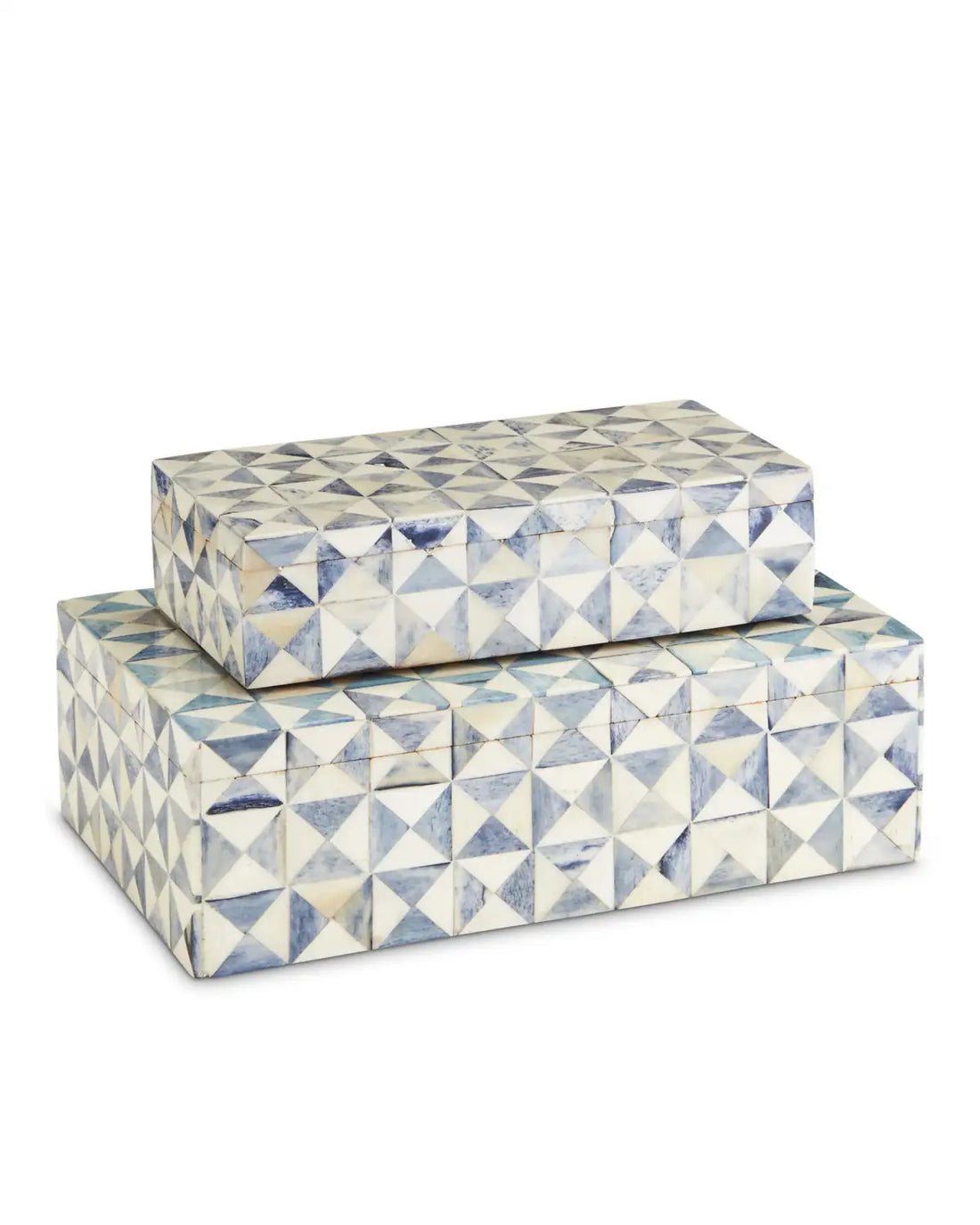 CURREY & COMPANY SKY BLUE BOX SET OF 2 - Decorative Accents