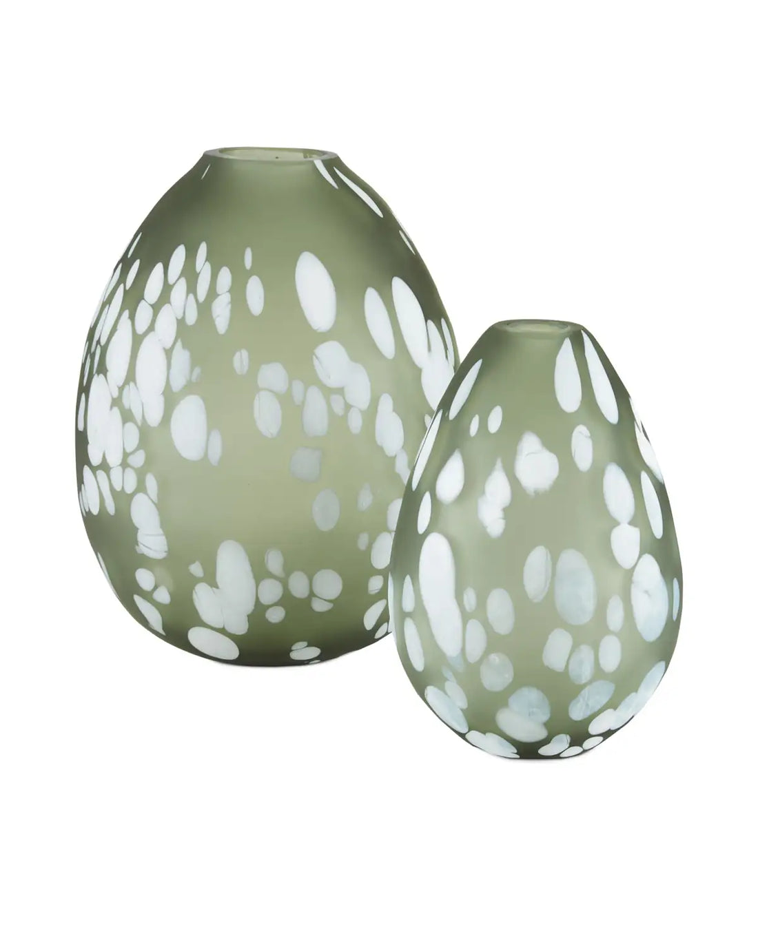 CURREY & COMPANY HANA GREEN VASE SET OF 2 - Decorative Accents