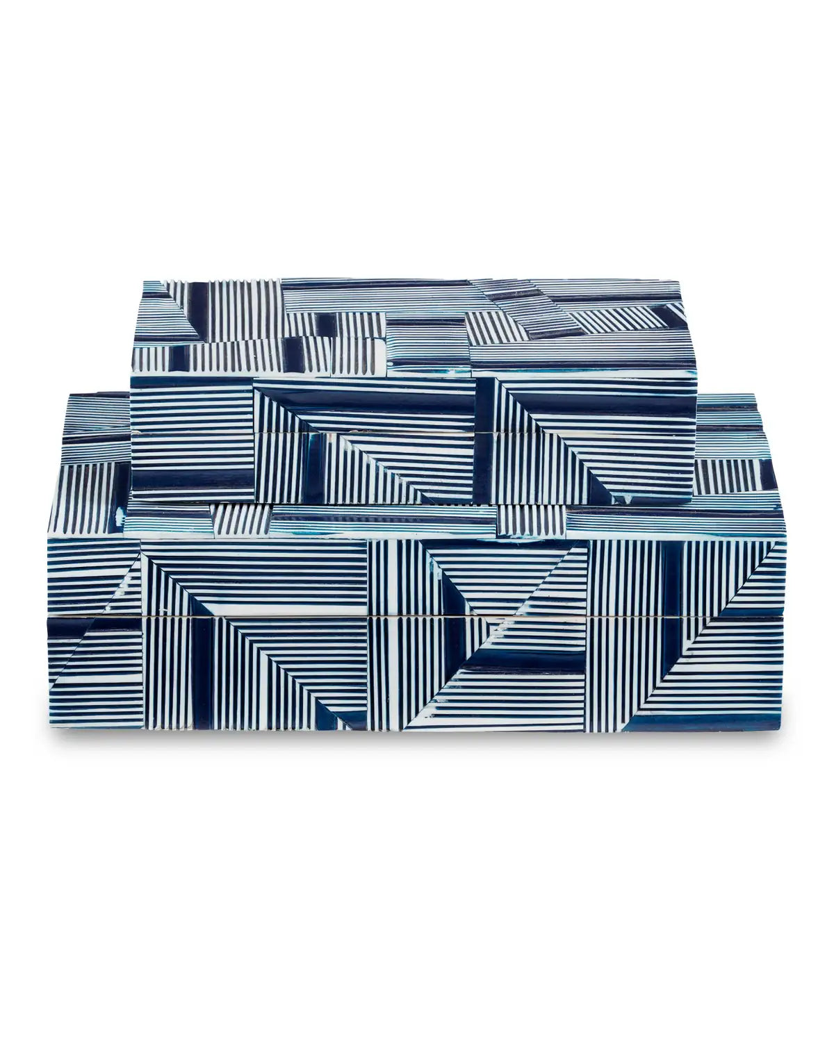 CURREY & COMPANY CADE BLUE BOX SET OF 2 - Decorative Accents
