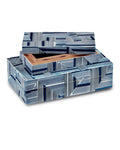 CURREY & COMPANY CADE BLUE BOX SET OF 2 - Decorative Accents