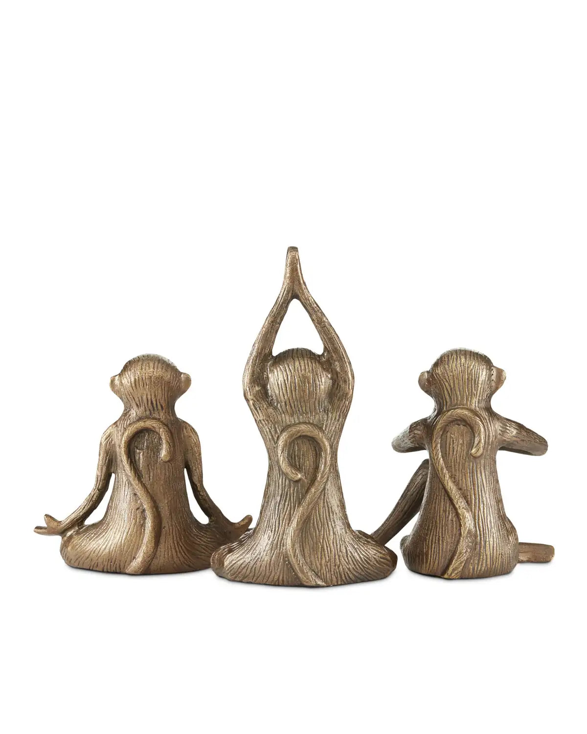 CURREY & COMPANY ZEN MONKEY SET OF 3 - Decorative Accents