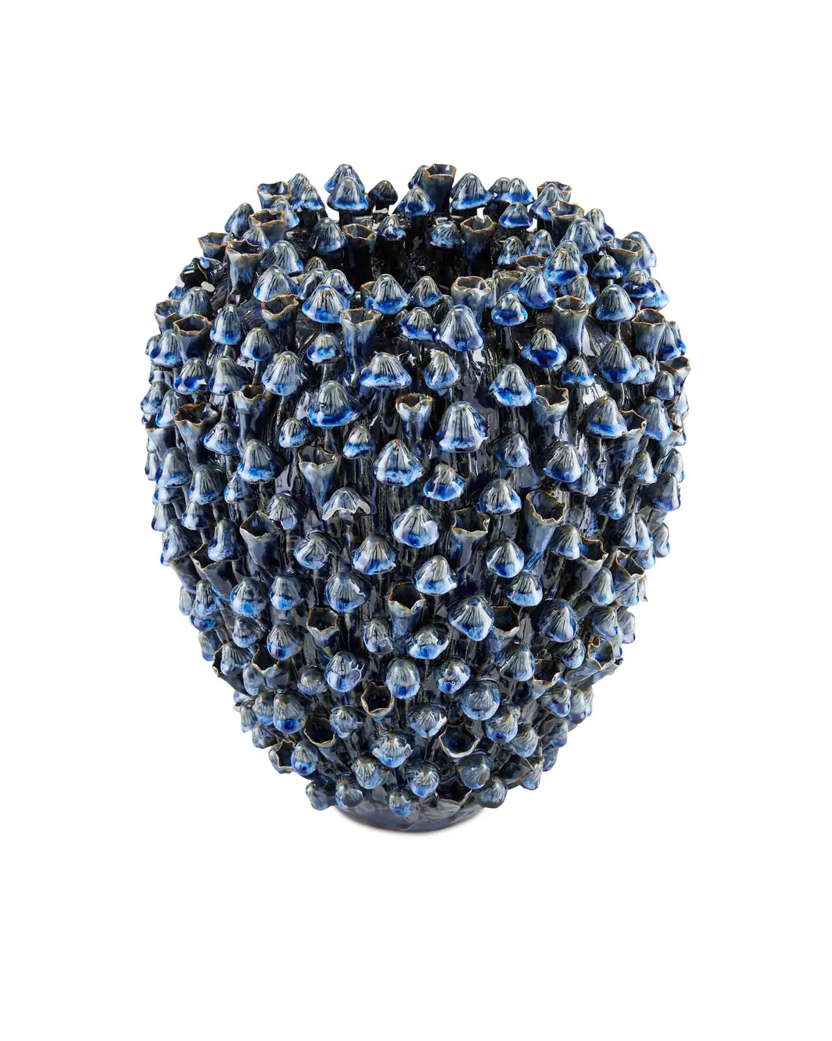 CURREY & COMPANY MANITAPI BLUE VASE - Decorative Accents