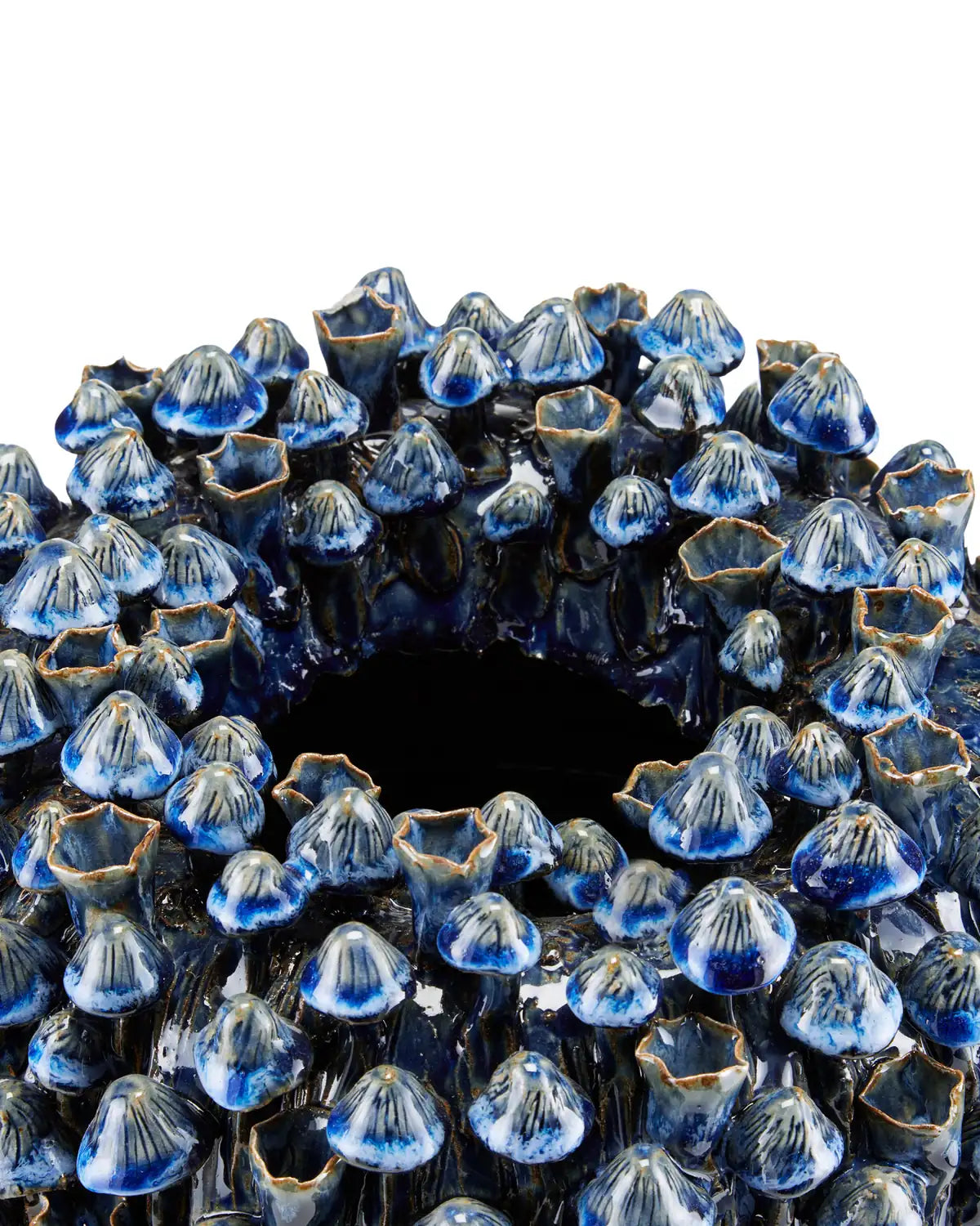 CURREY & COMPANY MANITAPI BLUE VASE - Decorative Accents