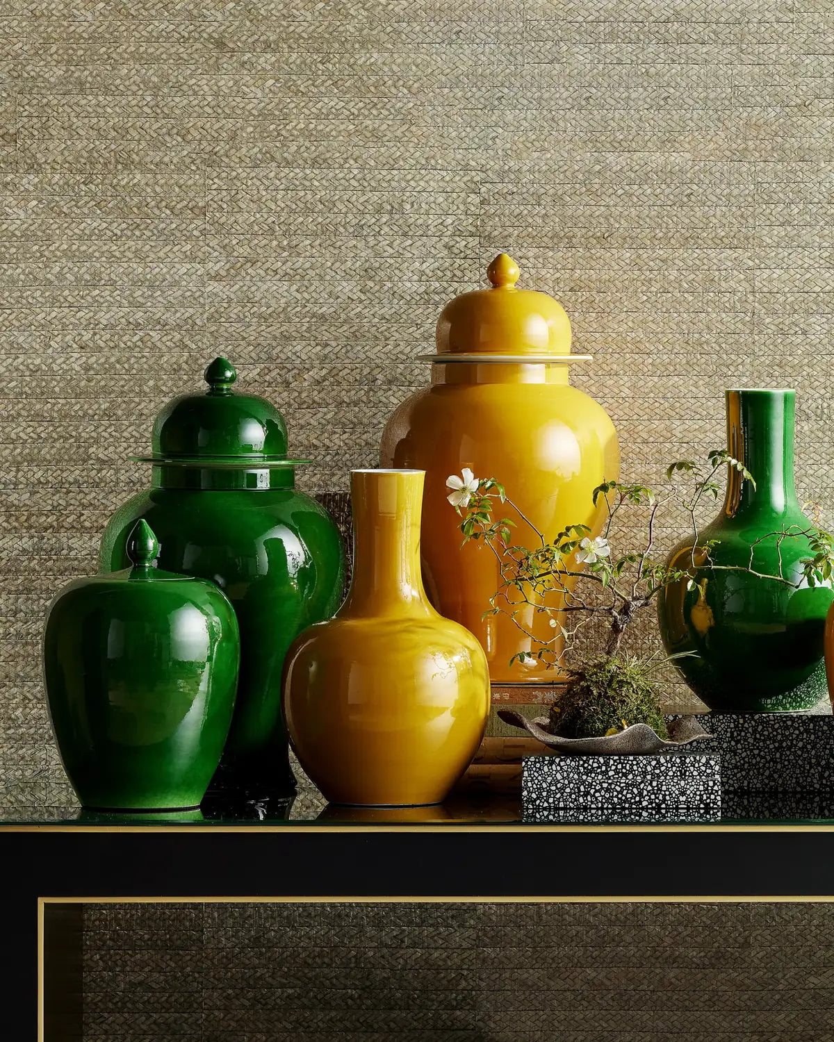 CURREY & COMPANY IMPERIAL GREEN GINGER JAR - Decorative Accents
