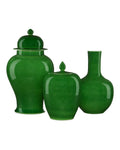 CURREY & COMPANY IMPERIAL GREEN GINGER JAR - Decorative Accents