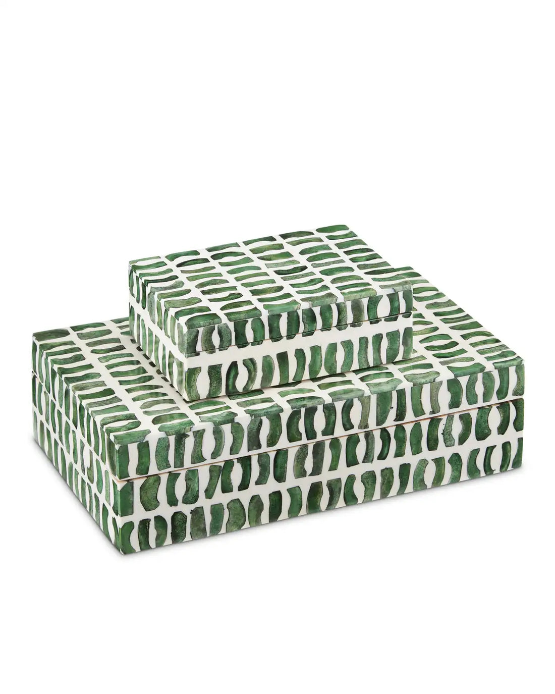 CURREY & COMPANY EMERALD BOX SET OF 2 - Decorative Accents