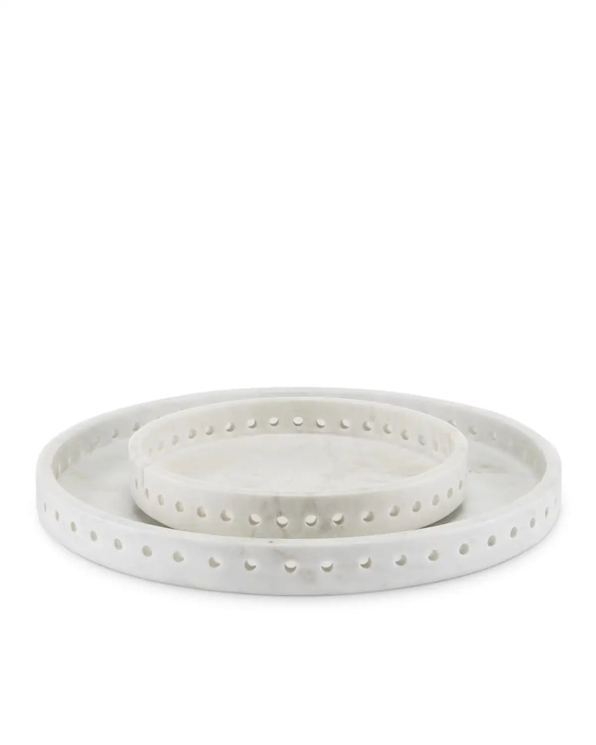 CURREY & COMPANY FREYA MARBLE TRAY - Decorative Accents