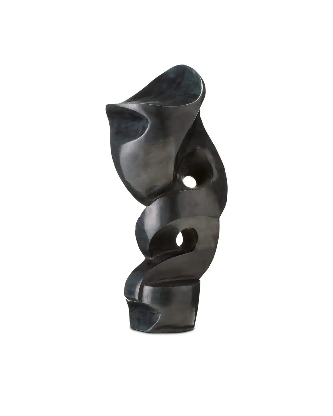CURREY & COMPANY ROLAND MARBLE ABSTRACT SCULPTURE - Decorative Accents
