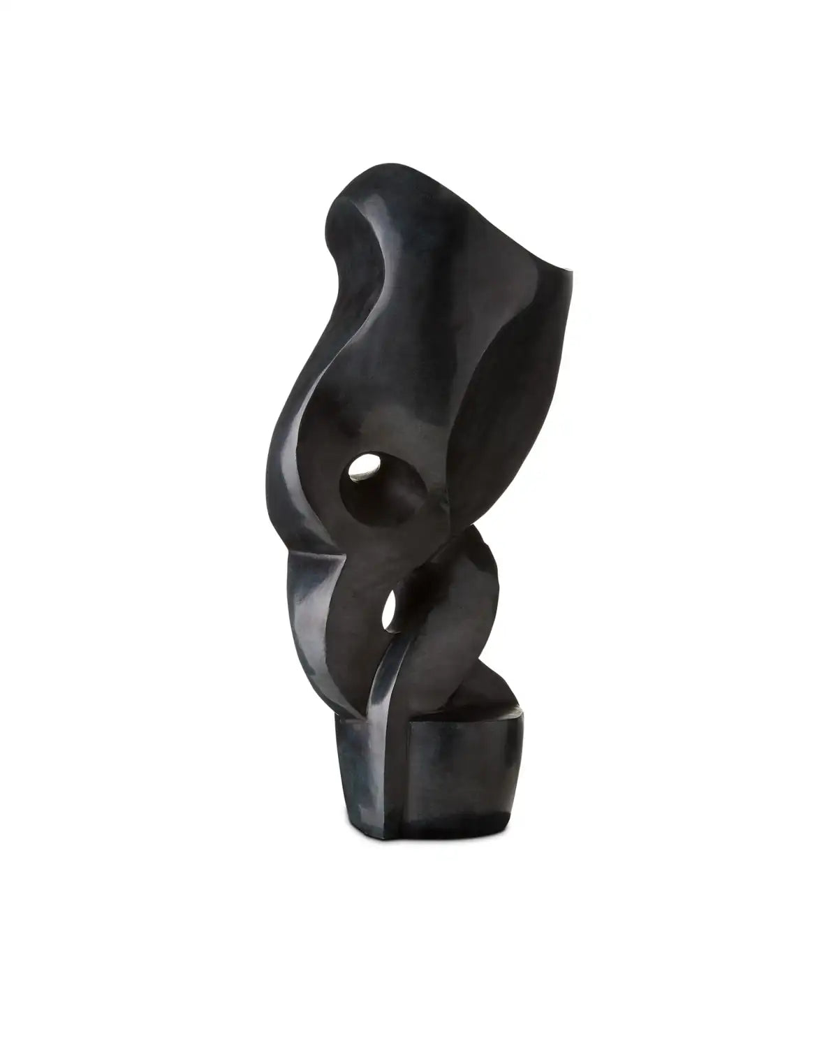 CURREY & COMPANY ROLAND MARBLE ABSTRACT SCULPTURE - Decorative Accents