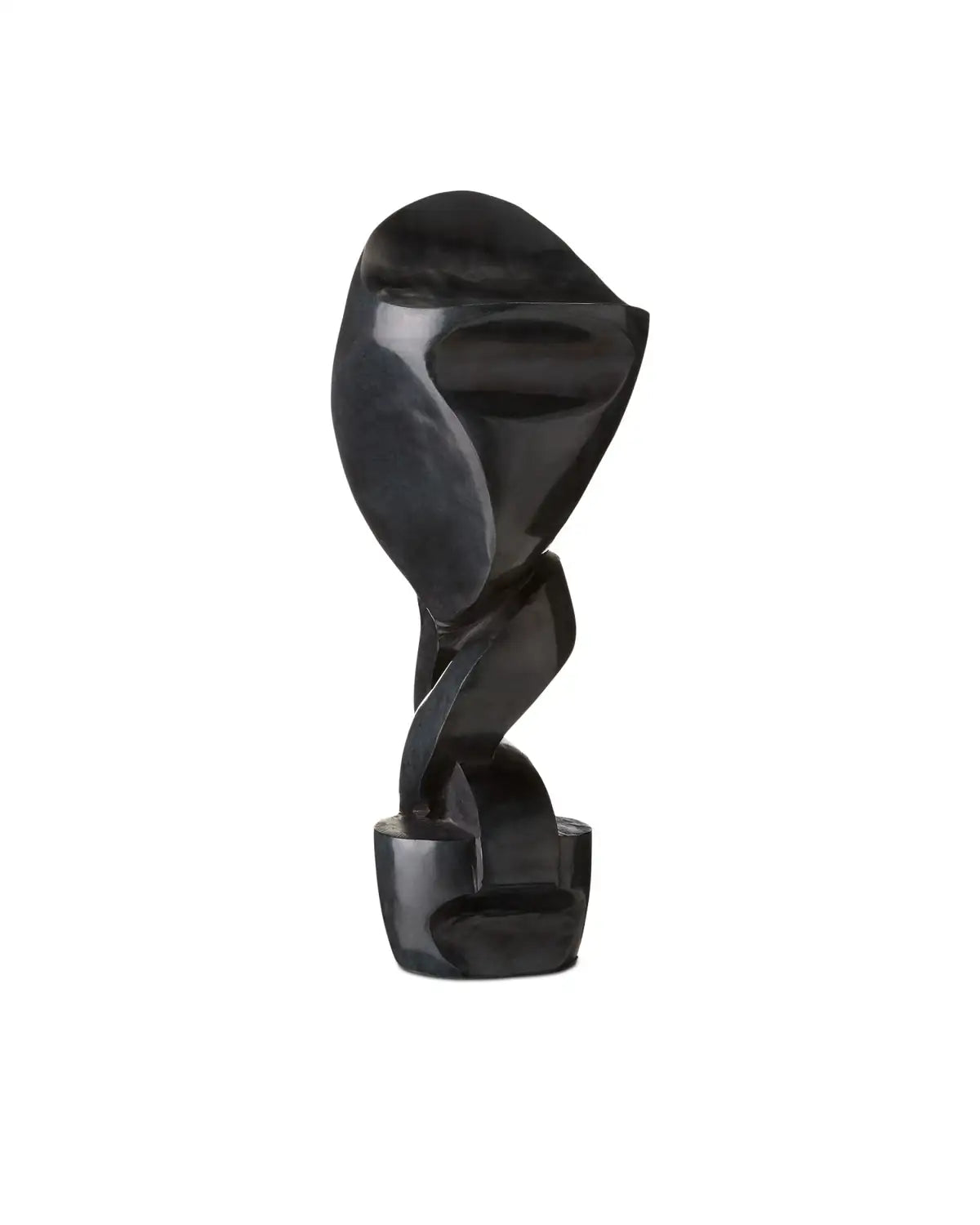 CURREY & COMPANY ROLAND MARBLE ABSTRACT SCULPTURE - Decorative Accents