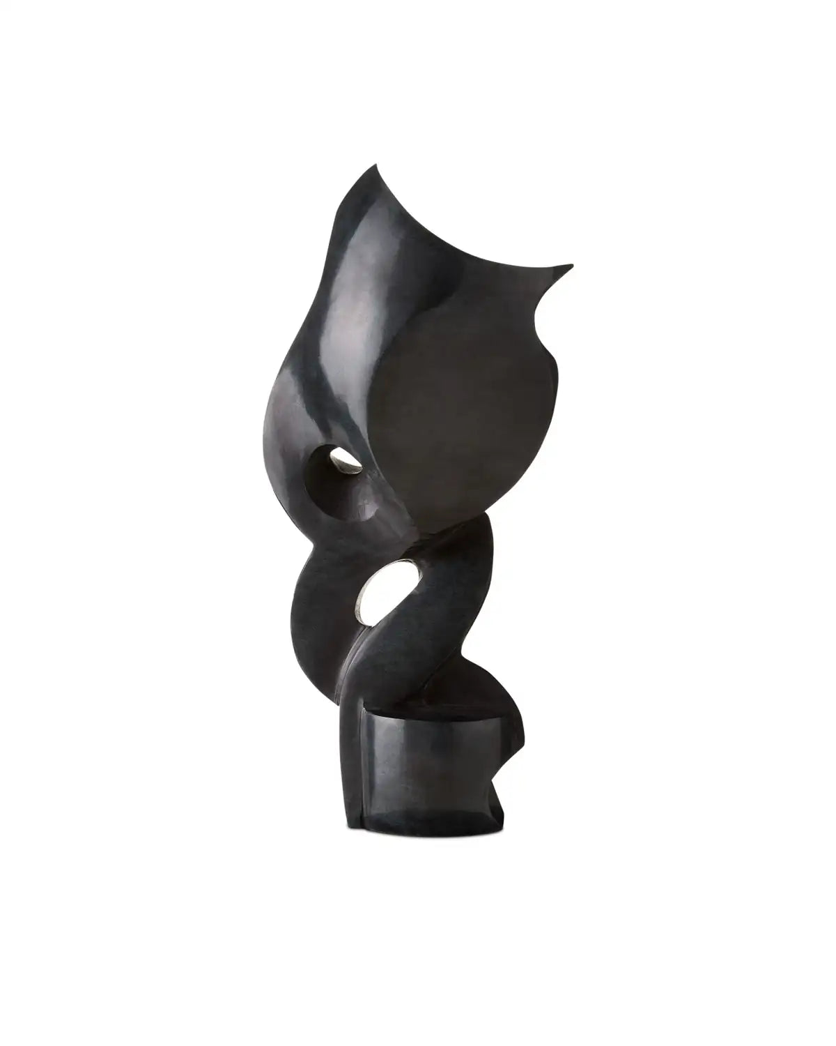 CURREY & COMPANY ROLAND MARBLE ABSTRACT SCULPTURE - Decorative Accents