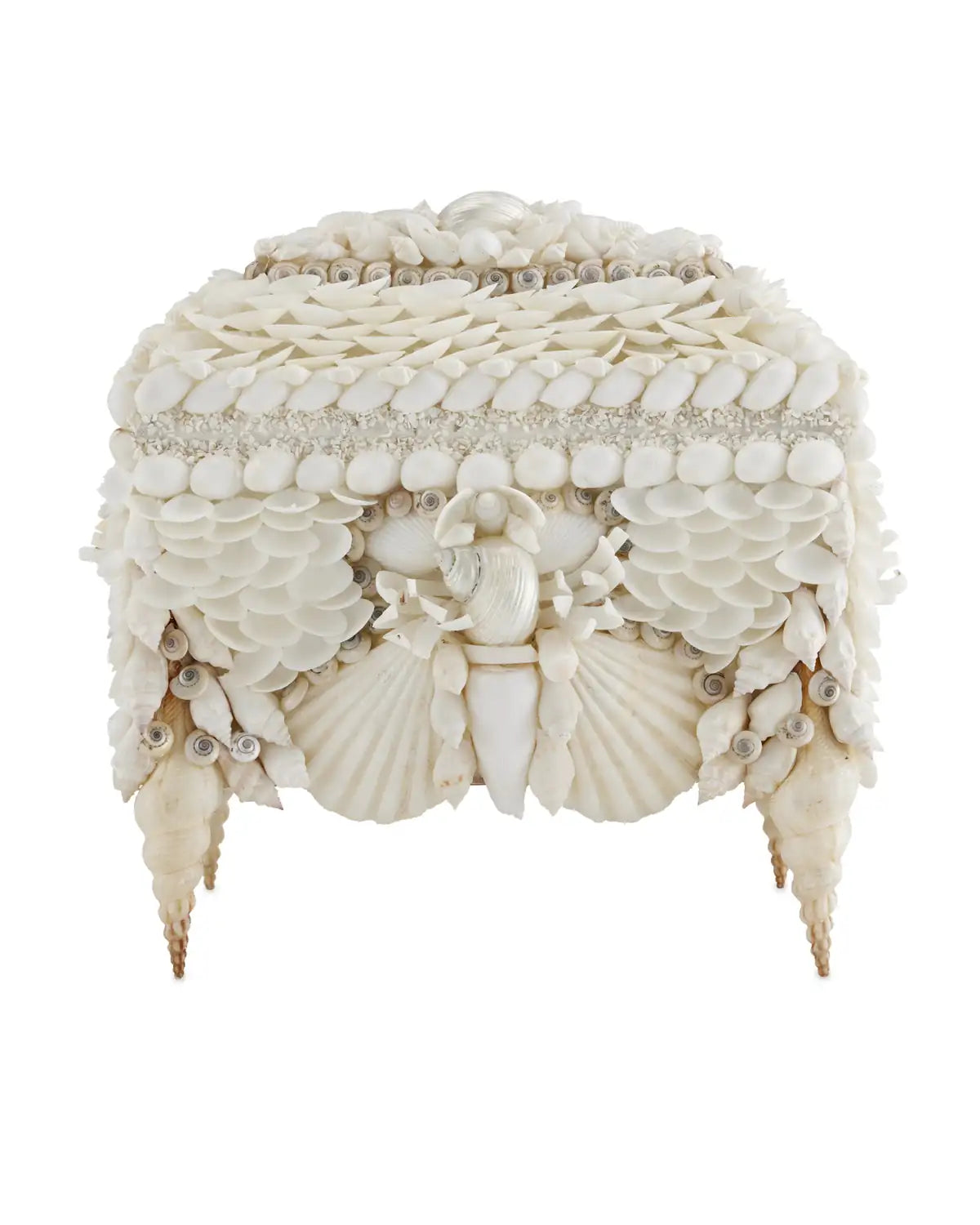 CURREY & COMPANY BOARDWALK SHELL JEWELRY BOX - Decorative Accents