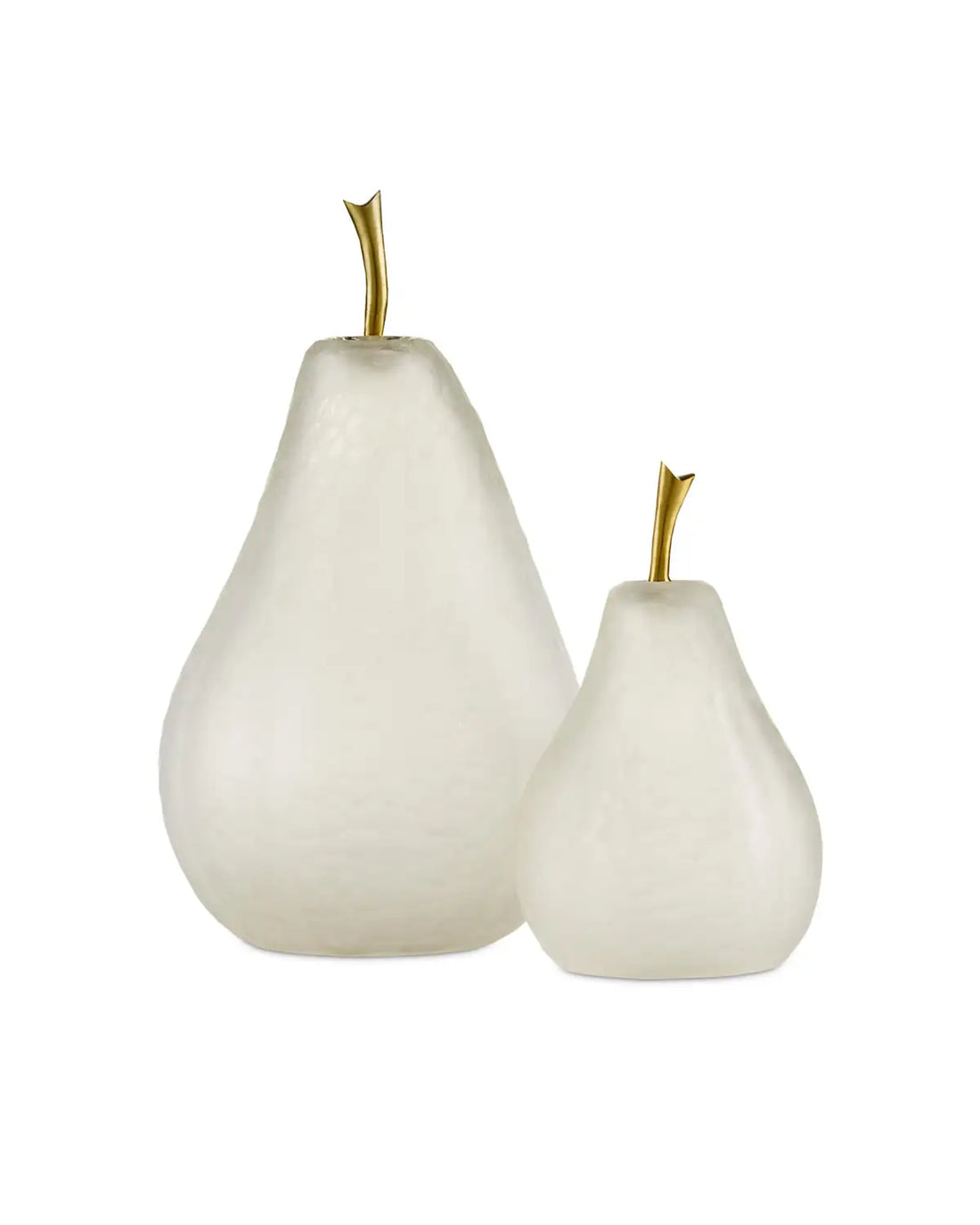 CURREY & COMPANY GLASS PEAR SET OF 2 - Decorative Accents