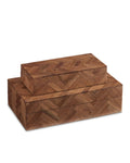 CURREY & COMPANY ALFEO WOOD BOX SET OF 2 - Decorative Accents