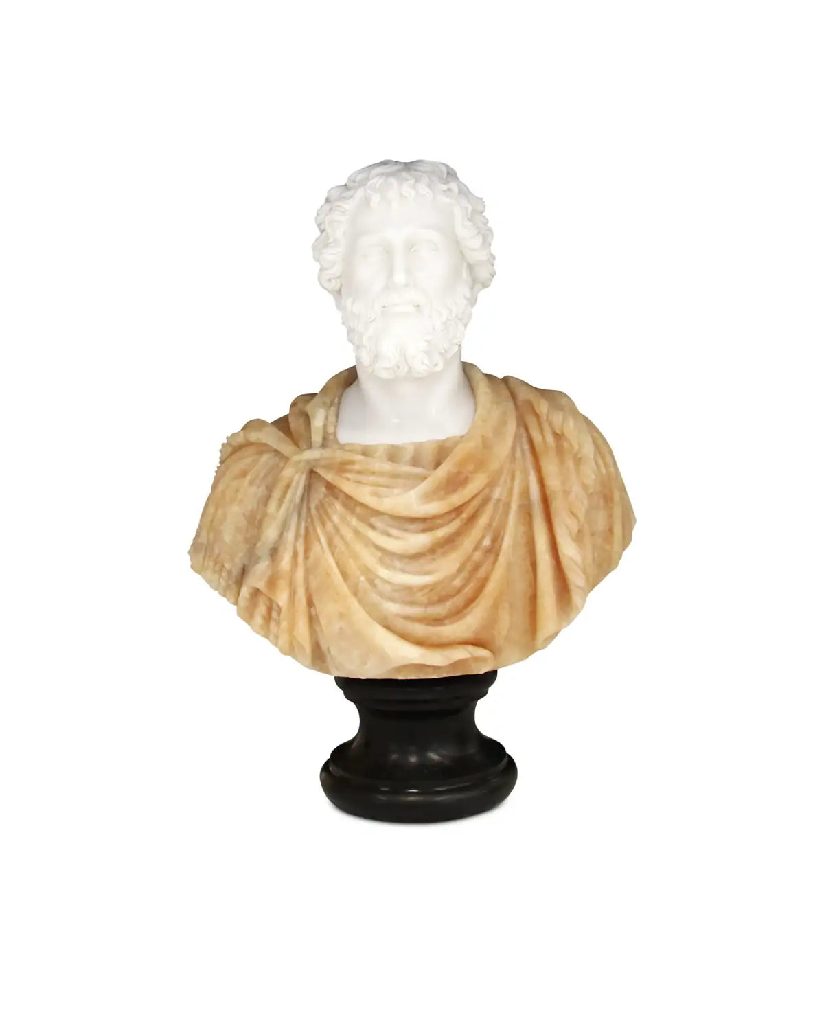 CURREY & COMPANY THANOS MARBLE BUST SCULPTURE - Decorative Accents