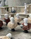 CURREY & COMPANY THANOS MARBLE BUST SCULPTURE - Decorative Accents