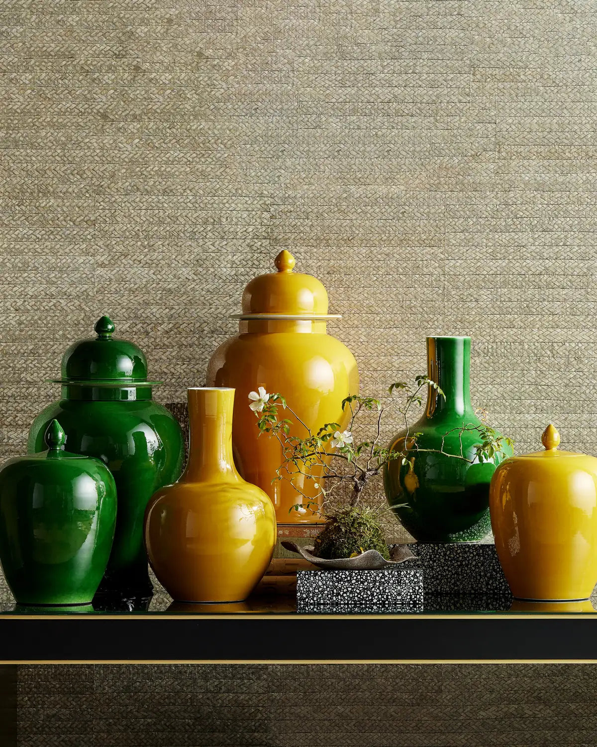 CURREY & COMPANY IMPERIAL GREEN TEMPLE JAR - Decorative Accents