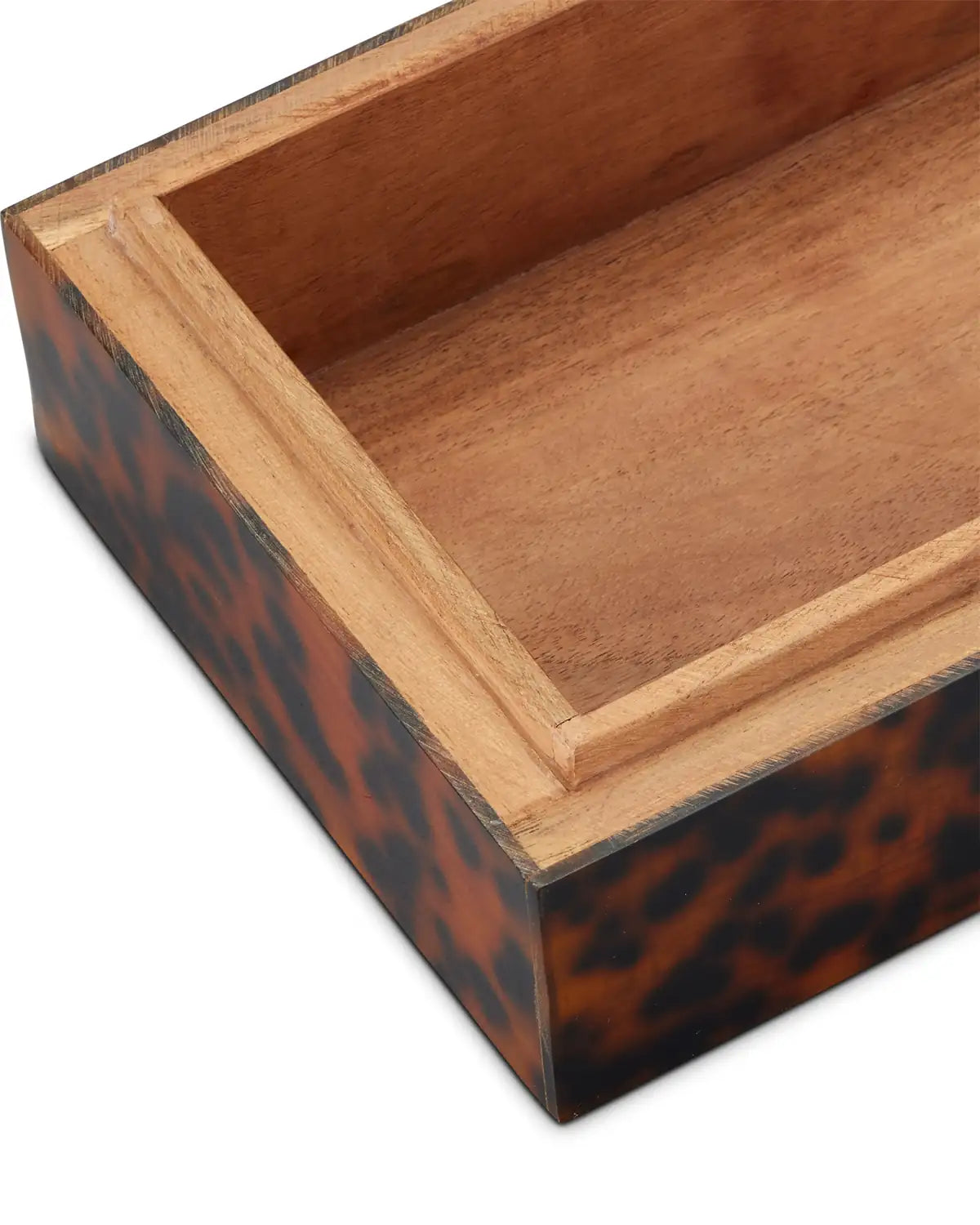 CURREY & COMPANY FAUX TORTOISE BOX SET OF 2 - Decorative Accents