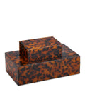 CURREY & COMPANY FAUX TORTOISE BOX SET OF 2 - Decorative Accents