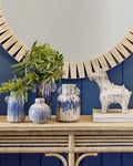 CURREY & COMPANY PAROS BLUE VASE SET OF 4 - Decorative Accents
